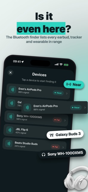 TrackBuds: A Bluetooth scanner app with a radar view